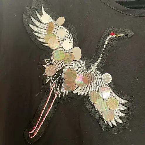 Anthropologie  Potters Pot black sequin heron dress small