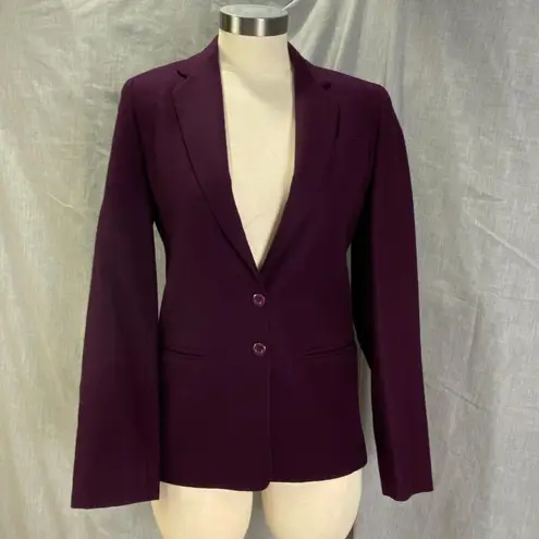 Vintage Brian Tucker Made in Ireland Plum Wool Blazer Tailored 2