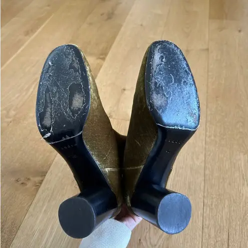 Sandro - Velvet Zip Back Ankle Boots in Olive Green