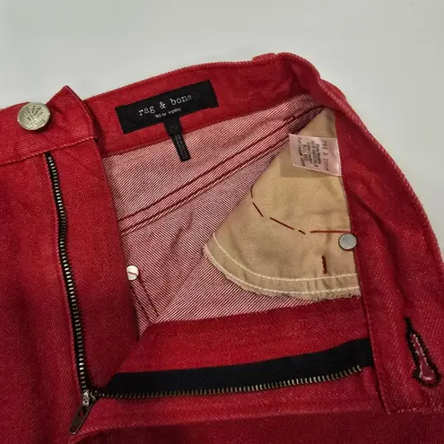 Rag and Bone  Moss Skirt in Bull Red Size 26 - Image 5