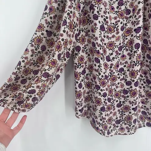 Carolina belle Women's Ribbed Cuffs Ruffled Neckline With Rear Keyhole Back Size