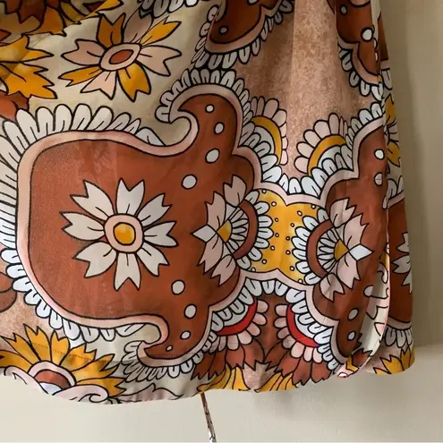 BCBGMAXAZRIA NWT  Paisley Dusty Rio Boho Long-sleeved Robe/Kimono Size XS