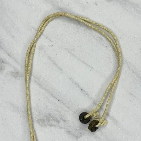 Coconut Shell Beaded Tie Belt Boho Natural Brown Medium (M) ✨