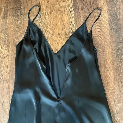 VALENTINO ROMA black silk* slip dress, made in Italy, size EU42/US6