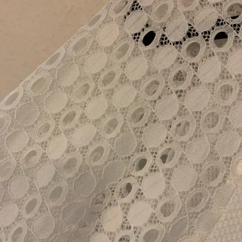 White Miholl long sleeve with lace sleeves, size L, festivals, bridal shower Size L