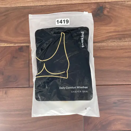 Truekind Daily Comfort Wirefree Shaper Bra Medium White Nylon Spandex