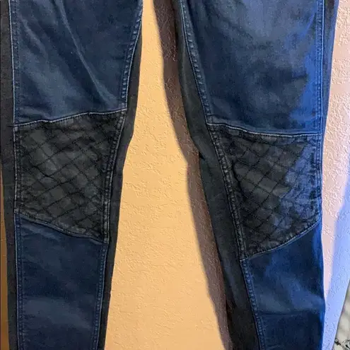 Karen Millen -Two Toned Moto Skinny Jeans Size 4