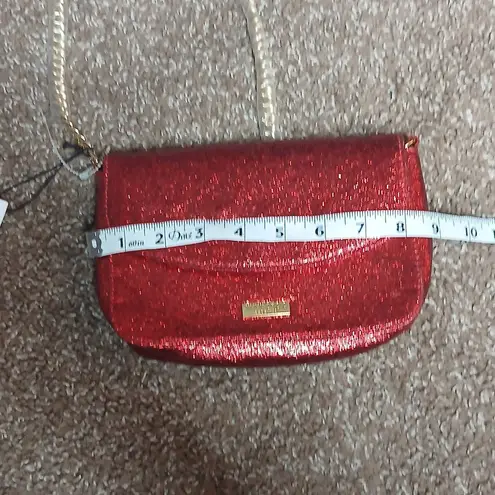 Jimmy Choo perfumes red sparkling mini crossbody bag