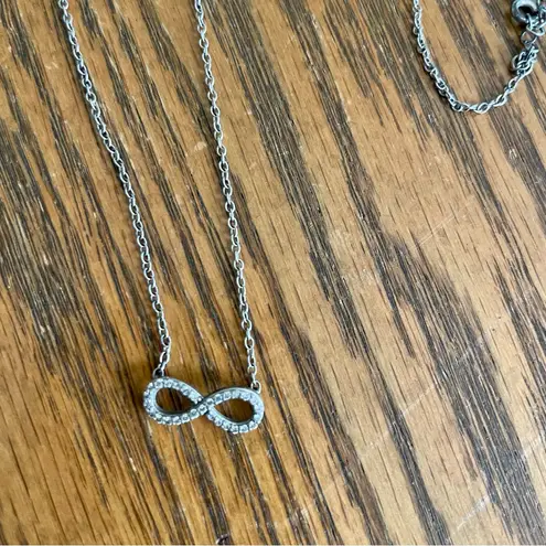 Zales Infinity Necklace 14kt White Gold