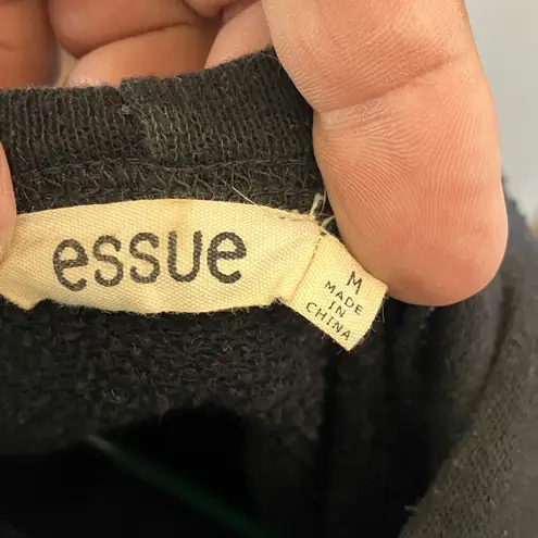 Essue  Classic Black Knit hoodie medium