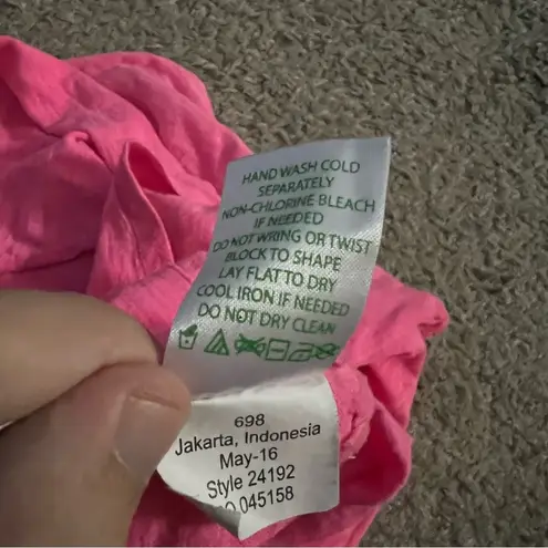 Lilly Pulitzer  Kinsey Cotton Tank Top Medium Women’s Pink GUC 24192