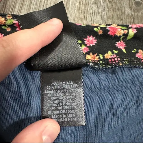 Agnes & Dora Modern Short Sleeve Tunic Dress in Indigo Size S