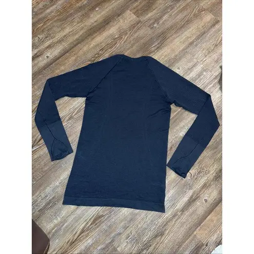 Lululemon Blue Athleisure Athletic Preppy Running Long Sleeve Shirt 4