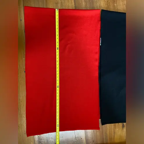 Henri Bendel Bold Wool Cape Red and Black Vintage