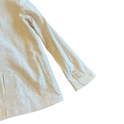 Richer Poorer Beige Button-Down Cotton Knit Blazer Jacket Casual Size Small NWOT