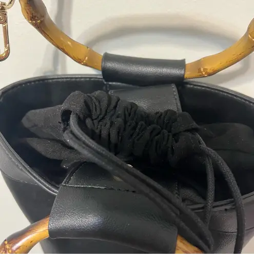 INC International Concepts Black Bucket Bag Style Purse