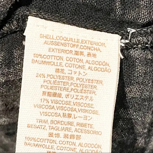 Free People  Small Sweet Jane Tie Neck Pullover Top Sweatshirt Slouchy Black