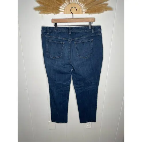 Talbots  Simply Flattering 5 Pocket Straight Leg Jeans Womens Plus Size 18W