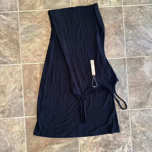 SKIMS Soft Lounge Long Slip Dress Onyx Size Small