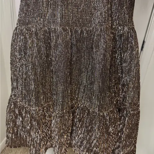 Draper James Elegant Brown Shimmer short Dress. #101
