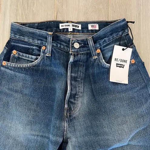 RE/DONE $675 NWT x LEVI'S INDIGO ENGINEERED TAPER JEANS SZ 24