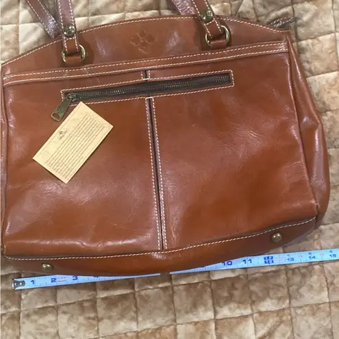 Patricia Nash Tan Leather Shoulder Bag