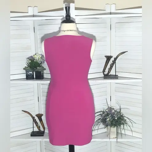 SO 🟢 5/$25  Y2K style dress sexy hot pink bodycon cut out waist mini dress Sz XL