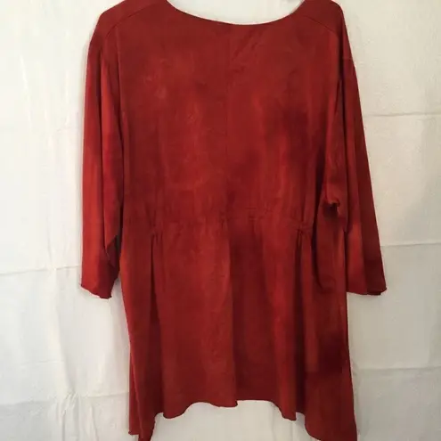 Shannon Ford Rhinestone Flower Flare Bottom Tee Size 22W