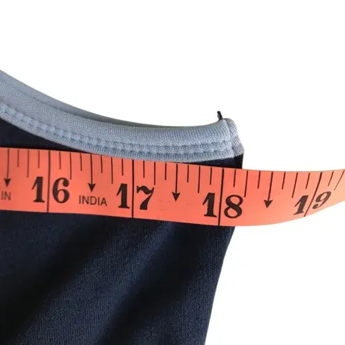 SIERA DESIGNS Sleeveles Polo Tenis Romper Sz L Blue Stretch Golf Athletic Sporty Size L