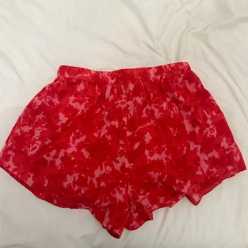 Cute flowy shorts Red