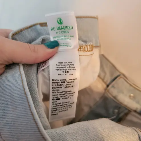 J Crew Light Wash Mid Rise Billie Demi Boot Cropped Bootcut Flare Jeans Size 36 Blue