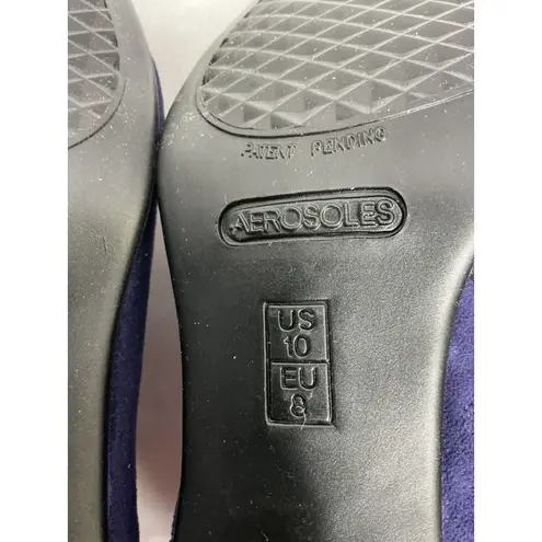 Aerosoles Womans Red Light Size 10 W Purple Zip Kitten Heel Ankle Boots NWOT