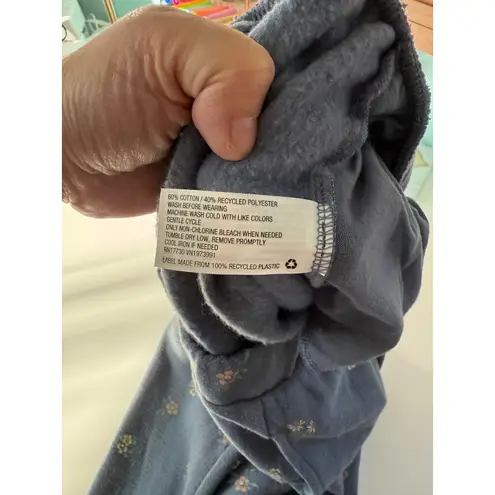 Colsie Blue Floral Sweatpants Joggers Size S Comfortable Lounge Bottoms