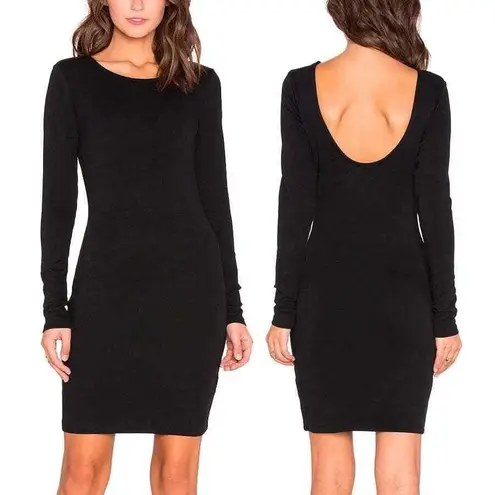 House of Harlow 1960 Scoop Back Long Sleeve Bodycon Dress