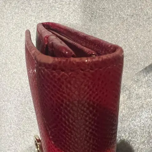 BVLGARI (Made in Italy) Long Leather Wallet in Red, Excellent Condition