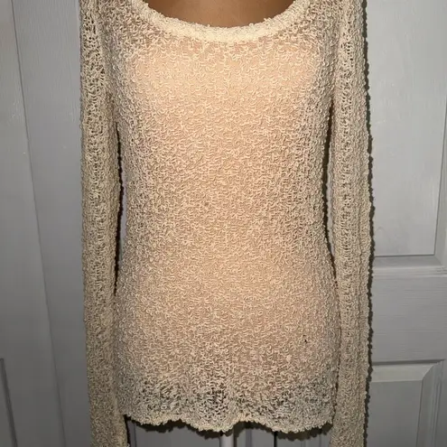 Rag and Bone  Textured Sheer Cream Long Sleeve Size XS NWOT - Image 2