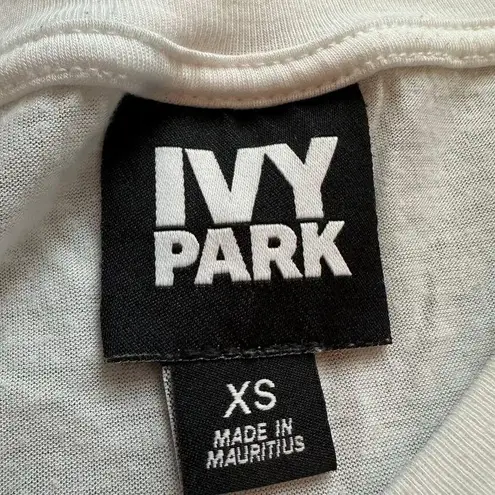 Ivy Park white logo tank top size XS