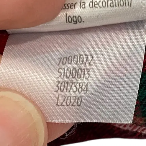 Gymboree Red & Green Plaid Cotton Pajama Set Women’s size XS Extra Small