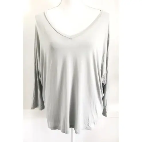 Vince  • Light Slate Blue V Neck 3/4 Sleeve Tee