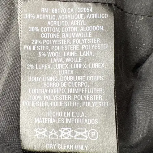 Cartonnier Anthropologie Knit Moto Blazer Pink Black Marled Size Small EUC