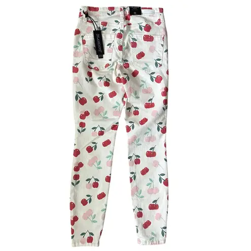 BLANK NYC  x Free People‎ The Bond Mid-Rise Cherry Cool Zip Ankle Jeans Size 25