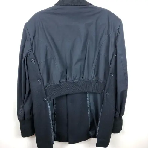 Yohji Yamamoto Black Wool Coat Vintage Medium