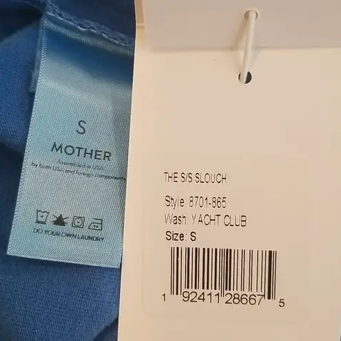 💕MOTHER💕 The Short Sleeve Slouch Tee Yacht Club Small S NWT
