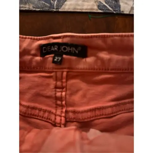 Dear John  5’ Denim Shorts Size 27 5”