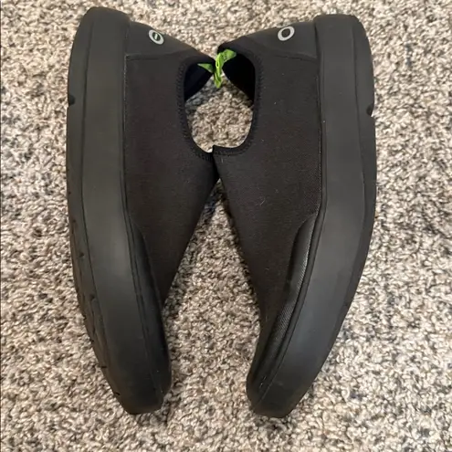 Oofos OOmg eeZee Low Womens Black Recovery Slip On Comfort Shoes 11
