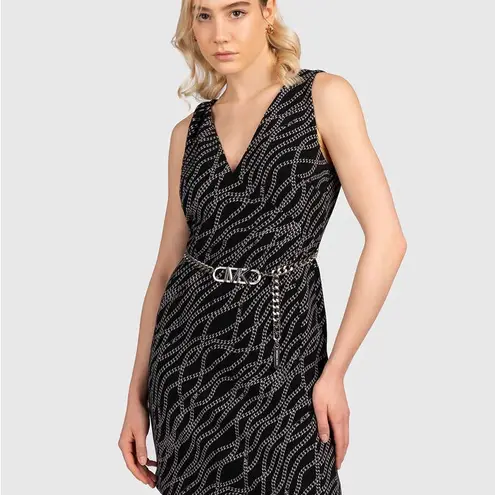 Michael Kors  Status Print Stretch Twill Mini Dress size XS