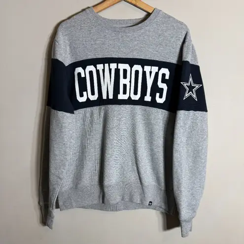 '47 Dallas Cowboys Crewneck Sweatshirt Pullover Women's Medium Gray NFL Football