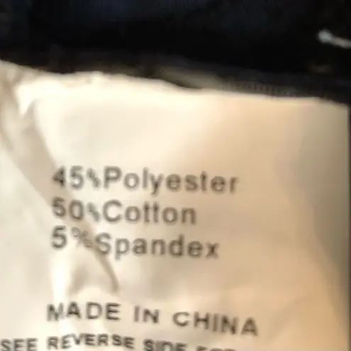 Adore accordion style blue and beige asymmetrical popover blouse Black Size M