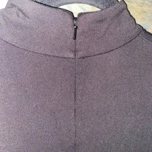 Orvis Black Mock Neck Maxi Dress Size Small