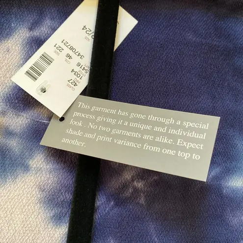 Avenue NWT ππ€ French Terry Navy Tie-Dye Long 32.5β Open Hoodie Cardigan, 22/24